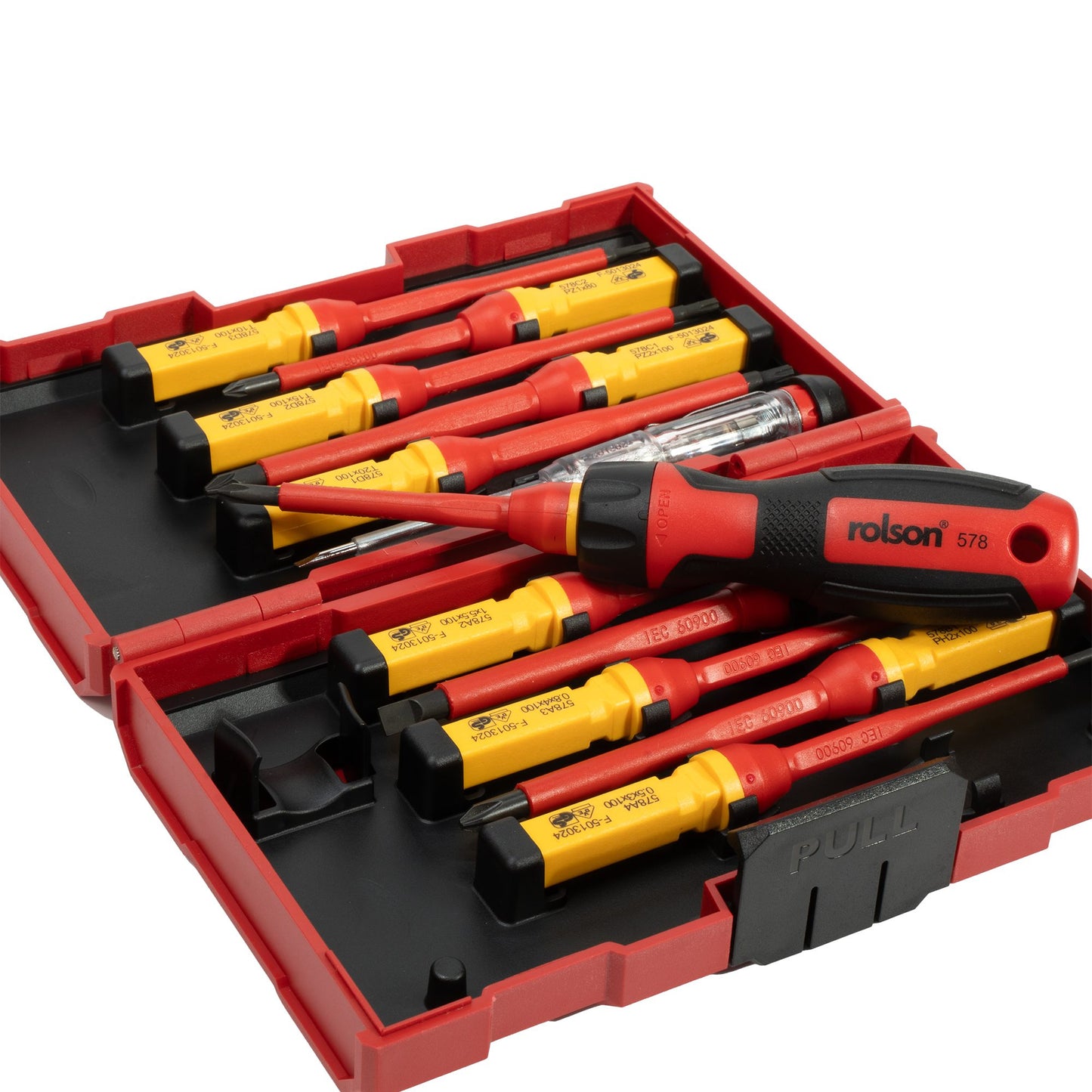 Rolson | 13 pc VDE Screwdriver Set + Protective Case - 28734